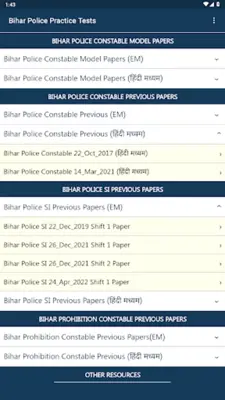 Bihar Police Exam Practice android App screenshot 4